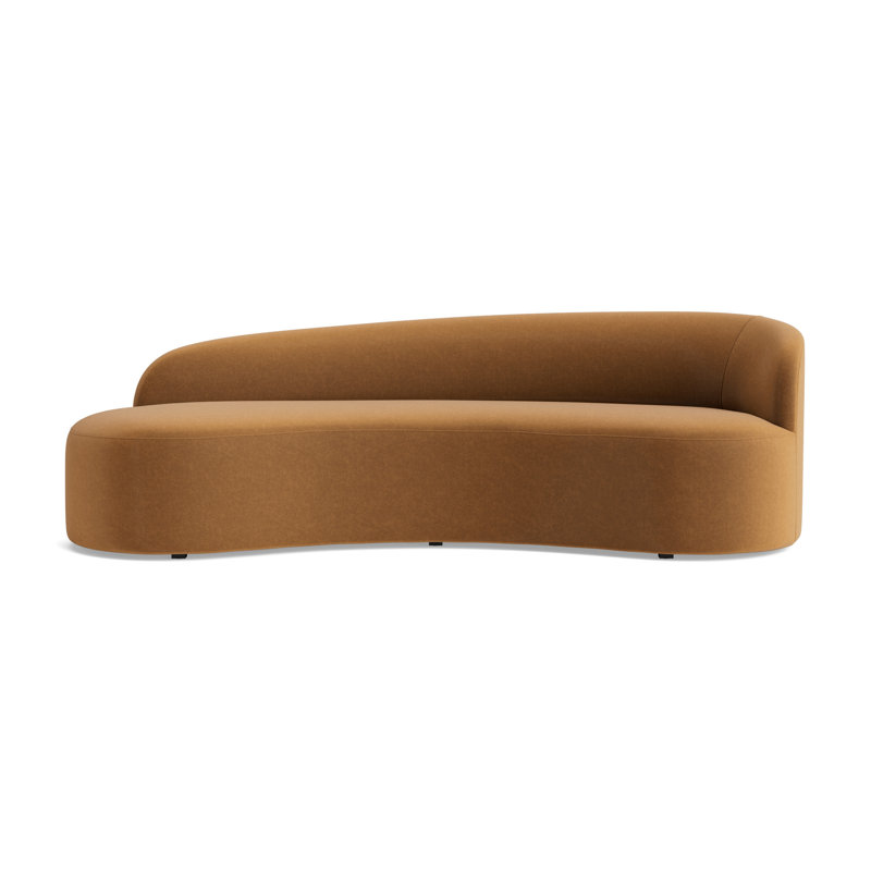 Sofia Right Arm Sofa, Performance Velvet - Hazelnut