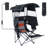 Portable Heated Camping Chair with Canopy, Shade, Removable Footrest, and Foldable Design for Camping & Picnic (1-Pack)