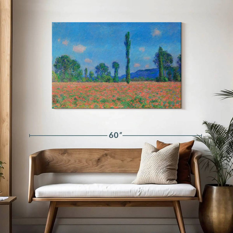 Alvord, champ de coquelicots, Giverny, 1891, H 30 po x l 45 po