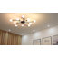 10-Light 78cm Semi Flush Mount