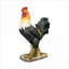 Statues de jardin (jardin, jardin, décorations) | Statue de coq de ferme 22,4 po | Décor intérieur / extérieur | Noir rouge | Ciment béton