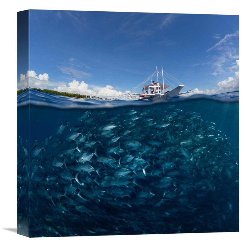 «Straub Go Diving» par Andrey Narchuk - reproduction de photo, H 16 po x l 15 po x P 1,5 po, Toile
