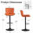 Swivel Height Adjustable Bar Stools Faux Leather Upholstered Counter Stools With Metal Frame-662277687