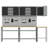 Set Of 9 Steel Medium Height-Adjustable Workshop Table-385435480