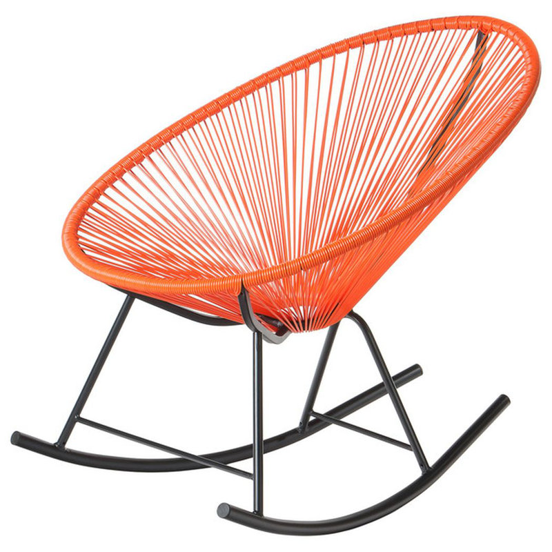 Fauteuil à bascule à bascule Meyerwood, Orange