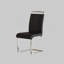 Chaises de salle à manger modernes, chaise d'appoint rembourrée en similicuir à haut dossier en polyuréthane-1893863960