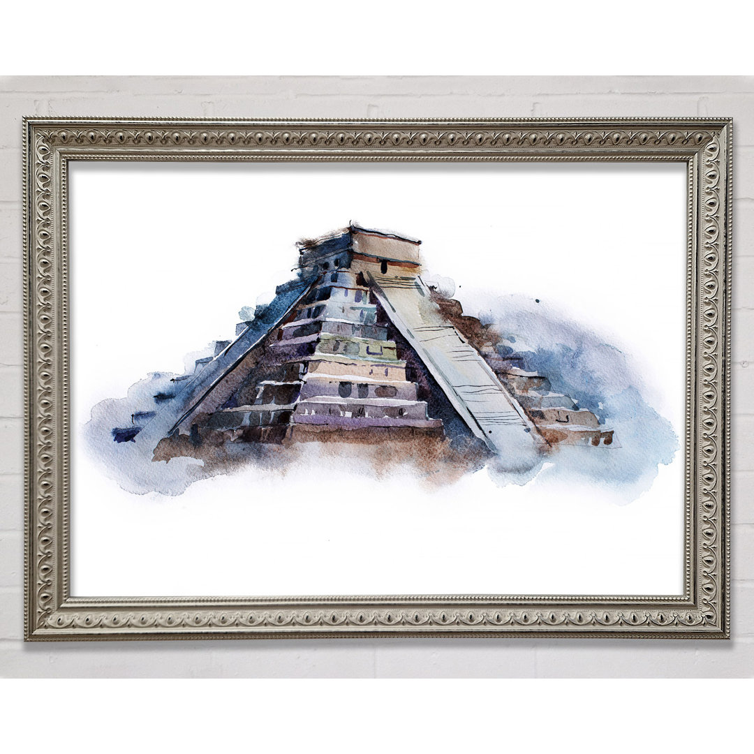 Gerahmtes Leinwandbild Egyptian Pyramids 3