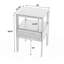 Vardo 1 Drawer Cane Nightstand