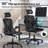 Ergonomic Office Chair,Ergonomic Desk Chair With Adjustable Lumbar Support,400 Lbs Mesh Computer Chair High Back With Adjustable Headrest For Office（Black)-1274758915