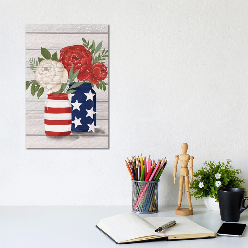 «August 4Th On The Farm III» par Loni Harris - peinture sur toile tendue, H 12 po x l 8 po x P 0,75 po