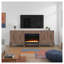 Meuble télé Tranquility 78 po pour téléviseur de 90 po ou moins, assemblage minimal, finition noyer