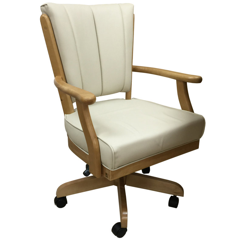 Kathaleya Classic Upholstered Arm Chair in White