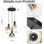 3 - Light Matte Black Cluster Pendant