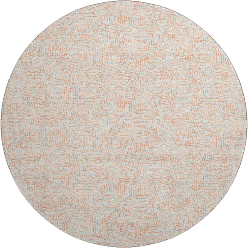 Premium Machine Washable Crumley AMF1058 Geometric Rug, Round 8'