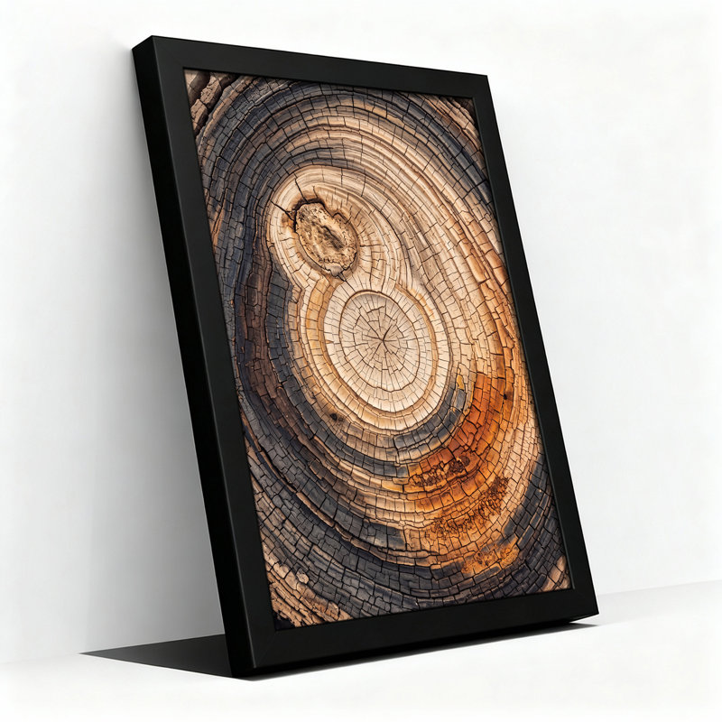 Art mural sur toile en forme d'arbre d'arbre, H 36 po x l 24 po