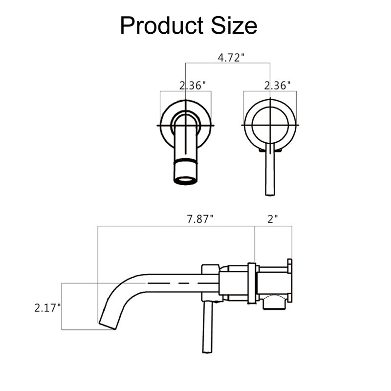 Single-handle Bathroom Faucet, Brushed Gold