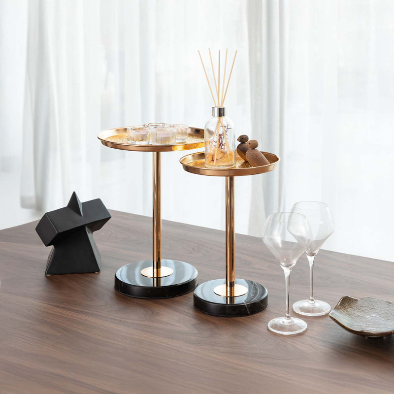 Adjustable Height Side Table, Small Tea Martini Table