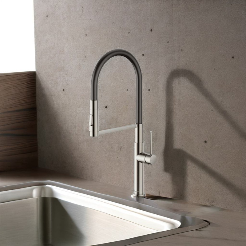 TONWIN Kitchen Faucet, Brushed Nickel