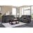 Ensemble de salon double inclinable gris Chistine Hill