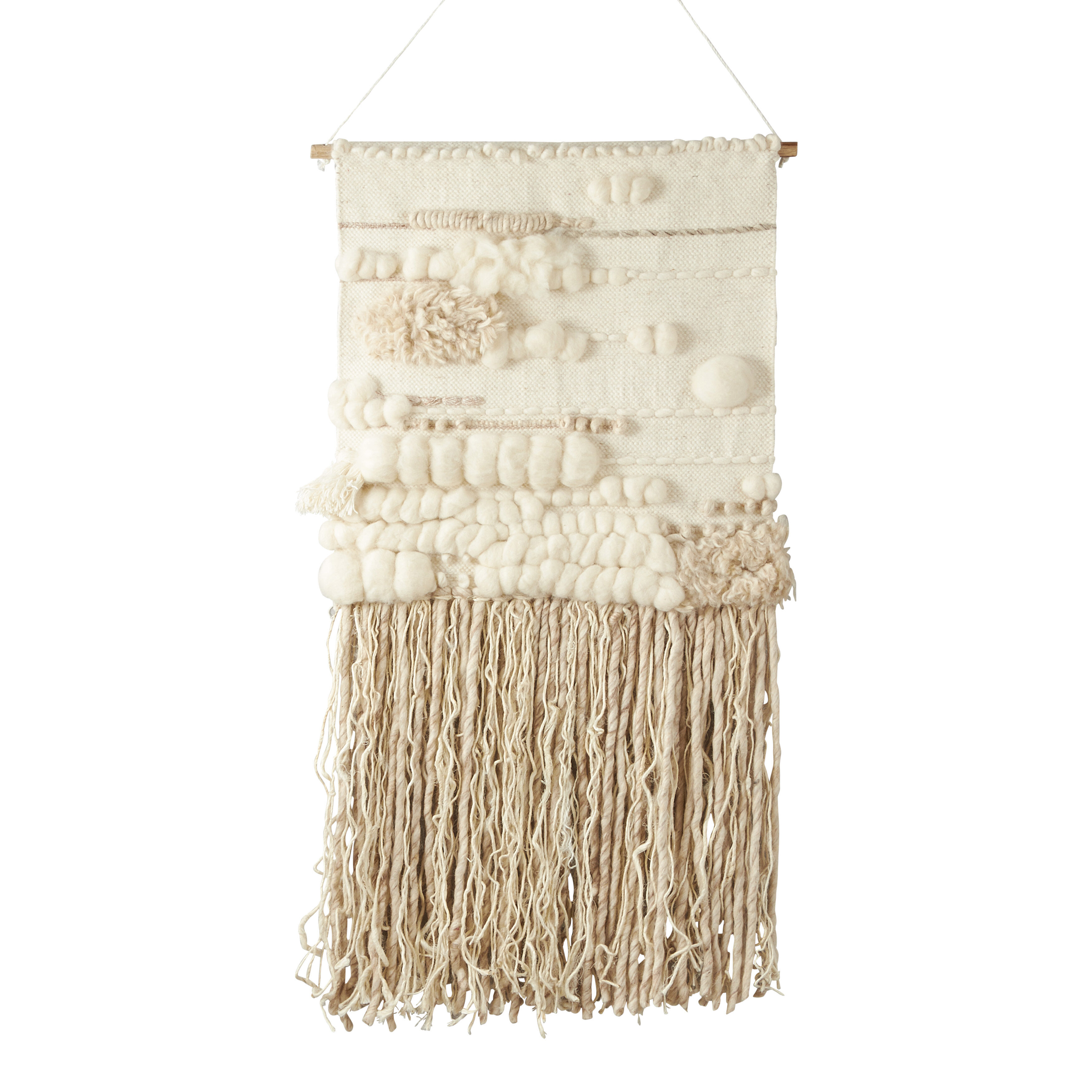 Saro Wool Textured Design Wall Hanging | Wayfair