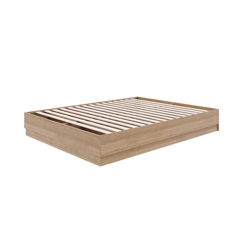 Lit plateforme Jodeen, Brun, Roi