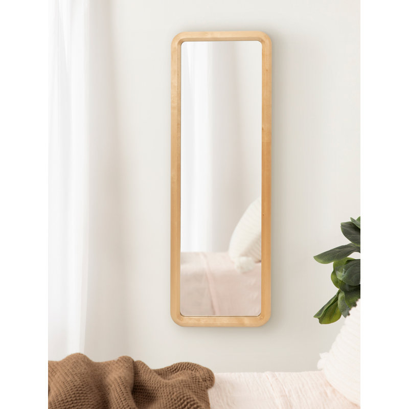 Anacleta Overmantel Mirror, 48" H x 16" W, Natural