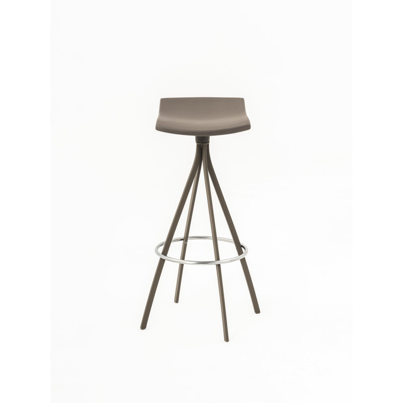 Gimlet Swivel Counter Stool with Metal Frame, Beige Grey