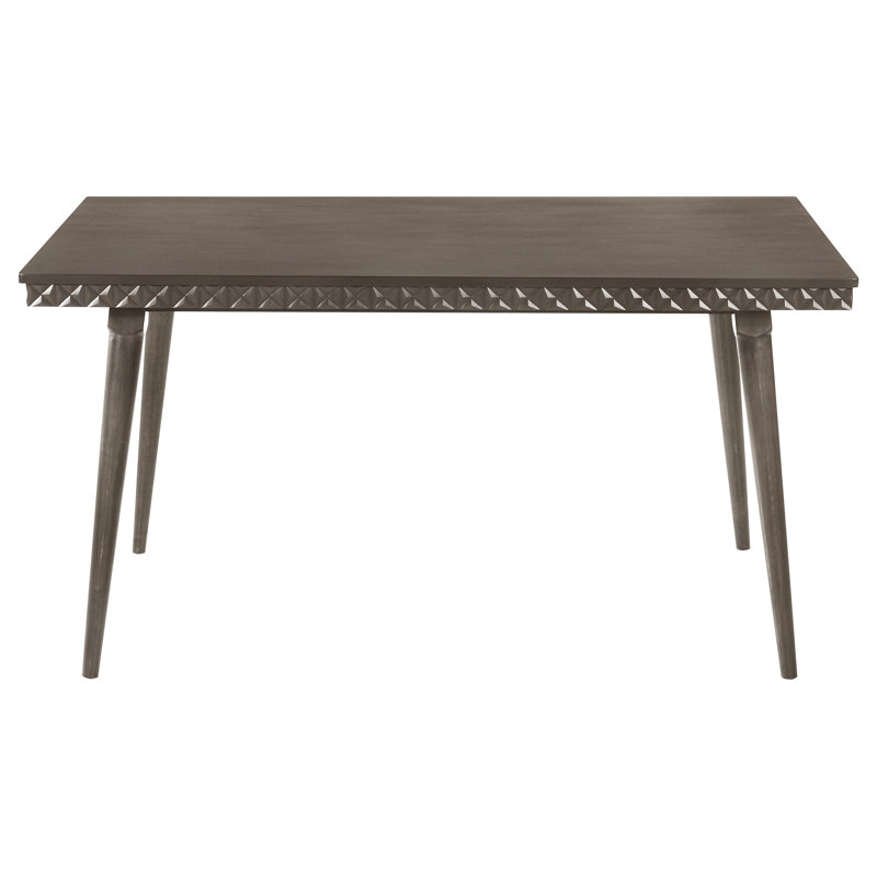 Perkins Dark Brown Rectangular Wood Dining Table