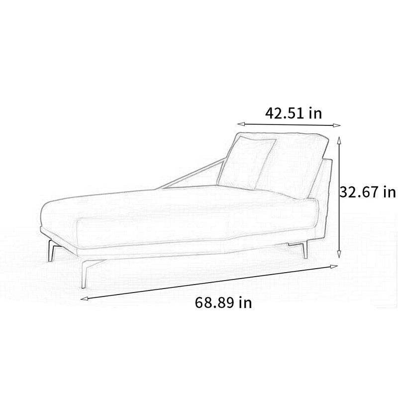 Fauteuil ergonomique et confortable, Brun, Orienté à droite