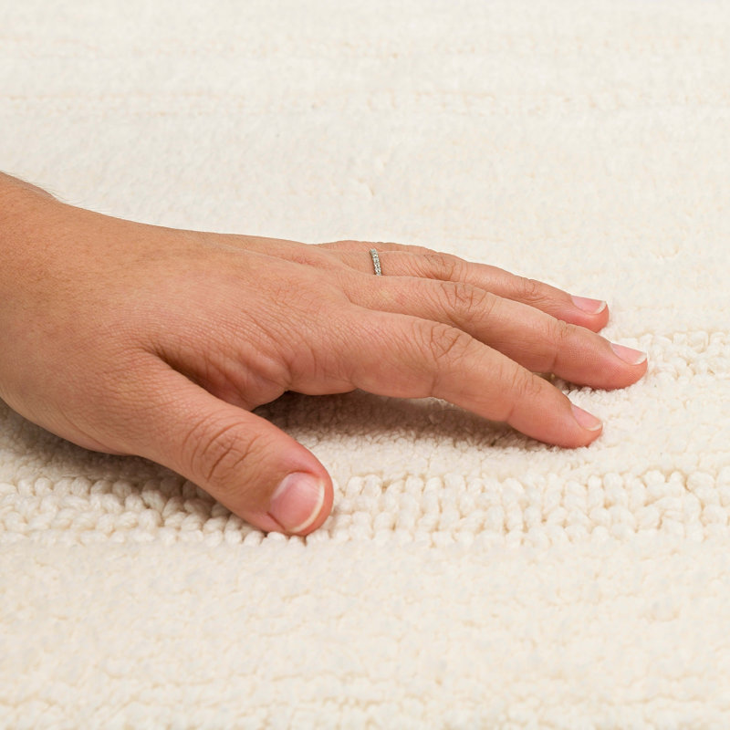 Tapis de bain lavable à la machine Kail, L 17 po x L 24 po, Naturel