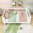 Wood Platform Bed with Safety Rails, Low Profile Design-954432319-954432316