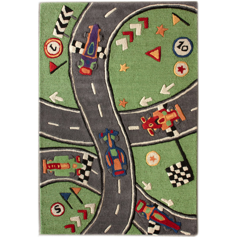 Doursounian Rectangle Handmade Wool Rug, Rectangle 3'6'' x 5'6''