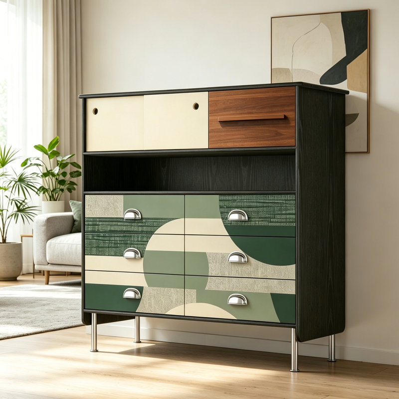 French Simple Style Accent Cabinet
