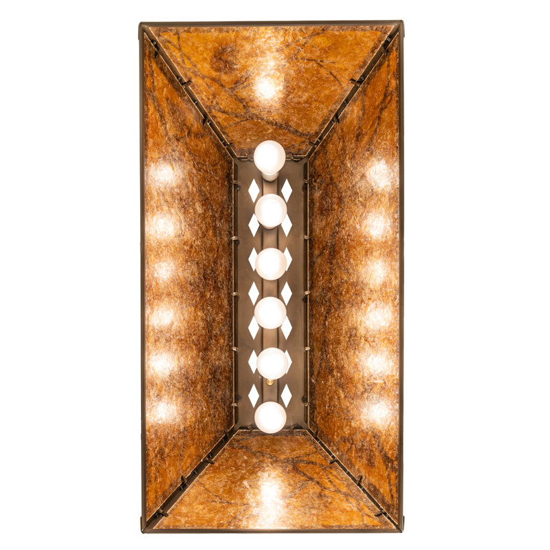 Jacklyn 6 - Light Pendant, Antique Copper, Amber