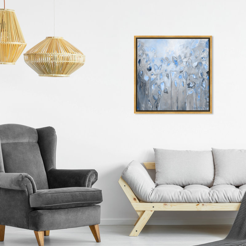 " Butterfly Dance ", 20" H x 20" W , Gold Framed Canvas