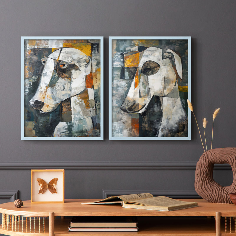 ANIMALS Series Cxxi - reproduction encadrée de qualité supérieure - prête à être accrochée - aucun clou requis - aucun clou requis