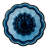 Round Pressed Glass Vase