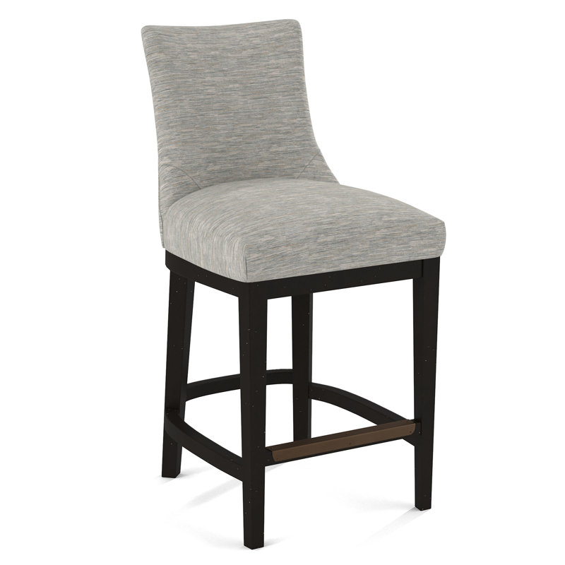 Upholstered Stool, 61555-75, Black