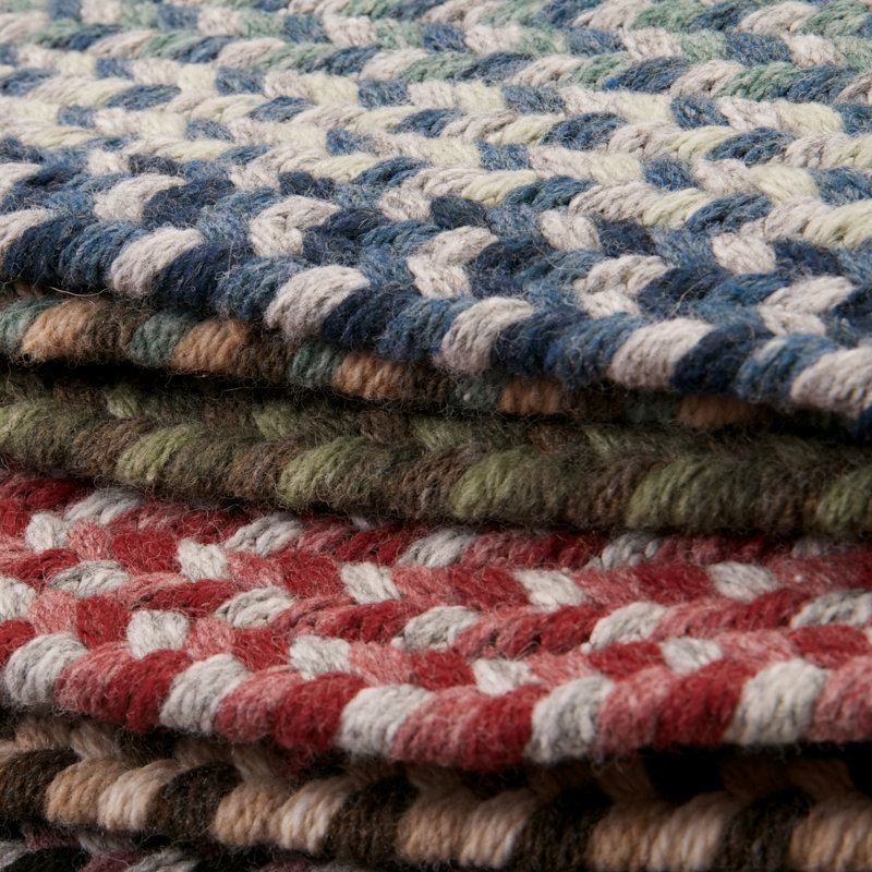 Tapis réversible en laine mélangée Lettie, Rond 10 pi
