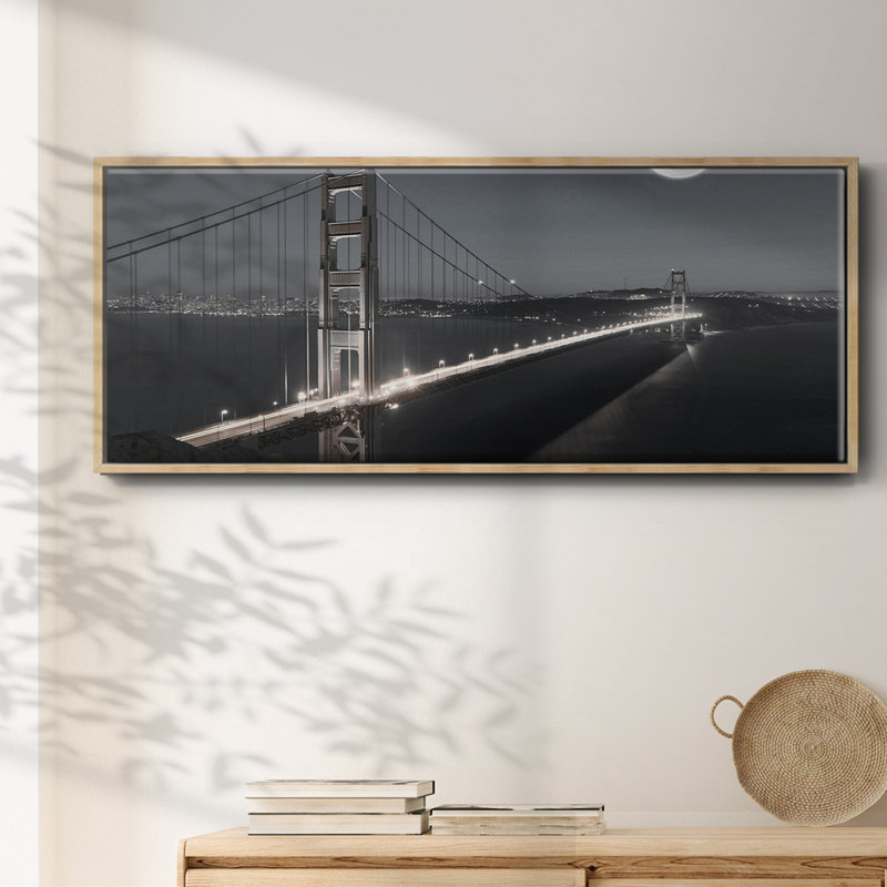 Moonrise- Framed Canvas, 8" H x 20" W