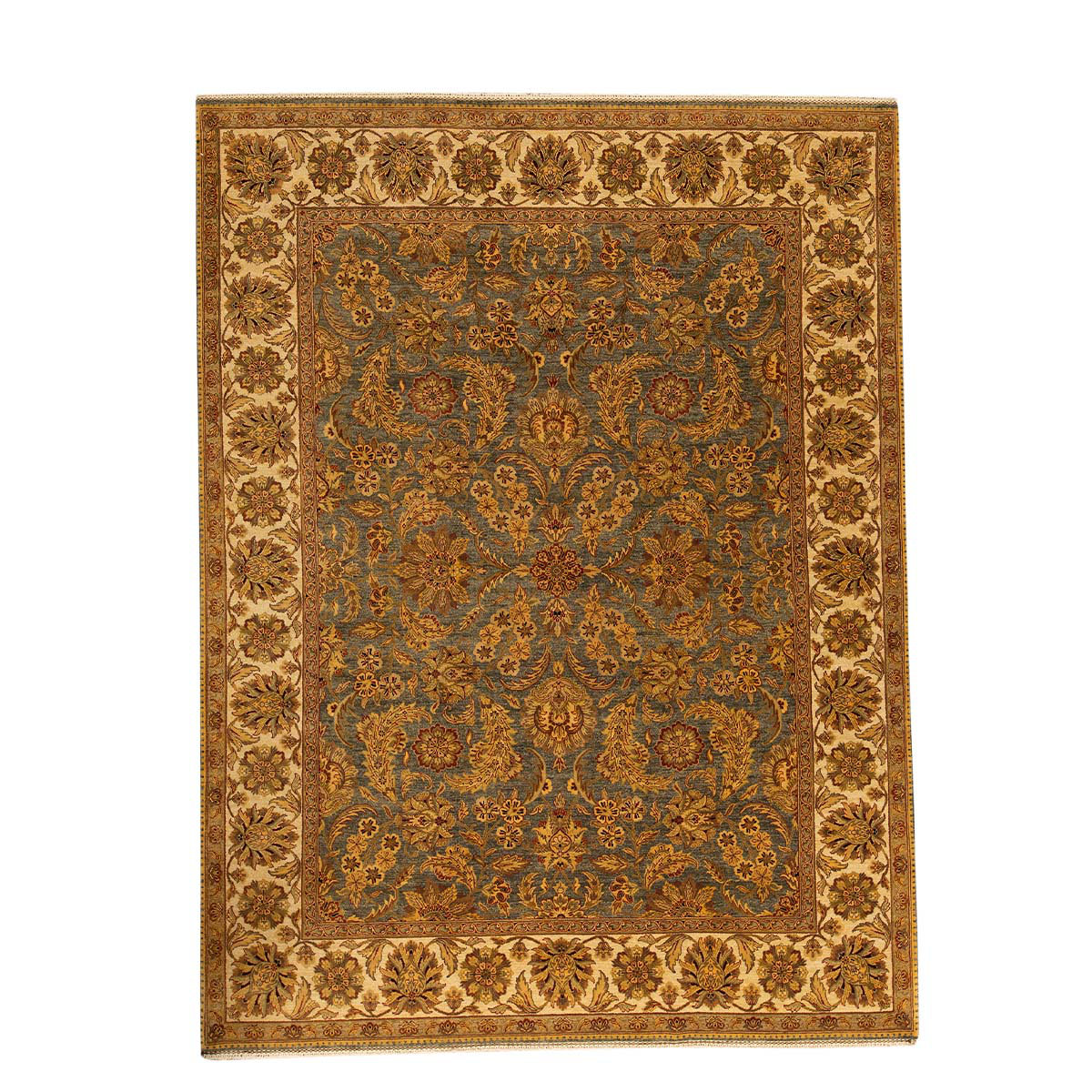 Bokara Rug Co., Inc. Hand-Knotted Yellow/Green/Brown Rug | Wayfair
