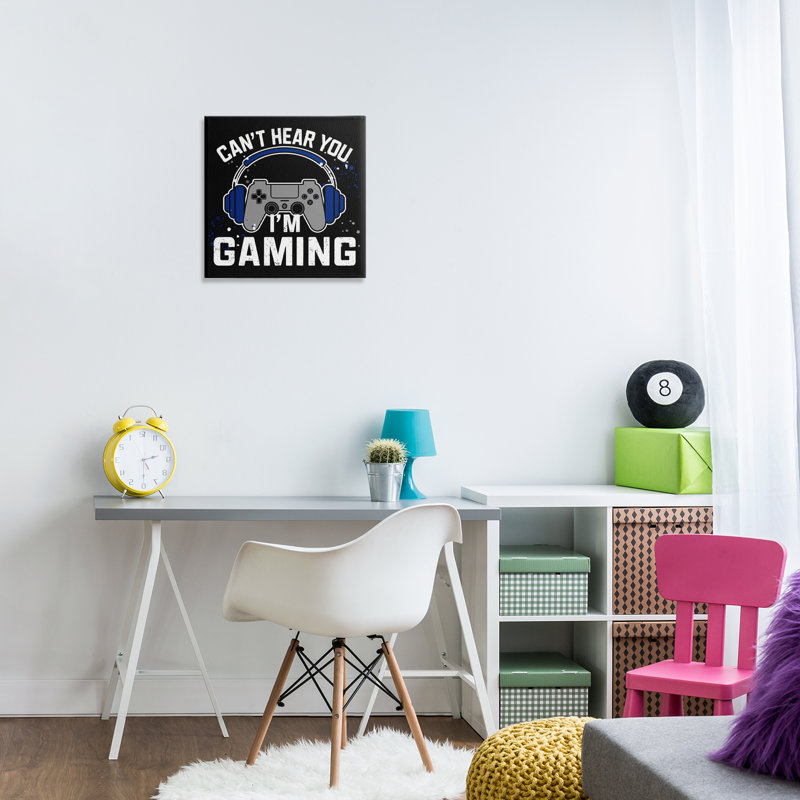«Can Hear Hear You Gaming Canvas», conception de Kim Allen, H 17 po x l 17 po