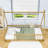 Twin Wood Tent-Shaped Teepee Bed With Guardrails-1508241041