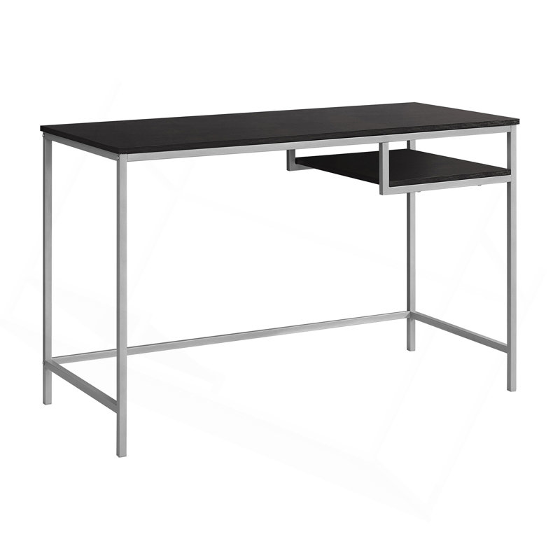 Computer Desk, Home Office, Laptop, 48"L, Work, Laminate,  Metal, Contemporary, Espresso