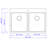 33" L x 22" W Double Bowl Drop-in Kitchen Sink
