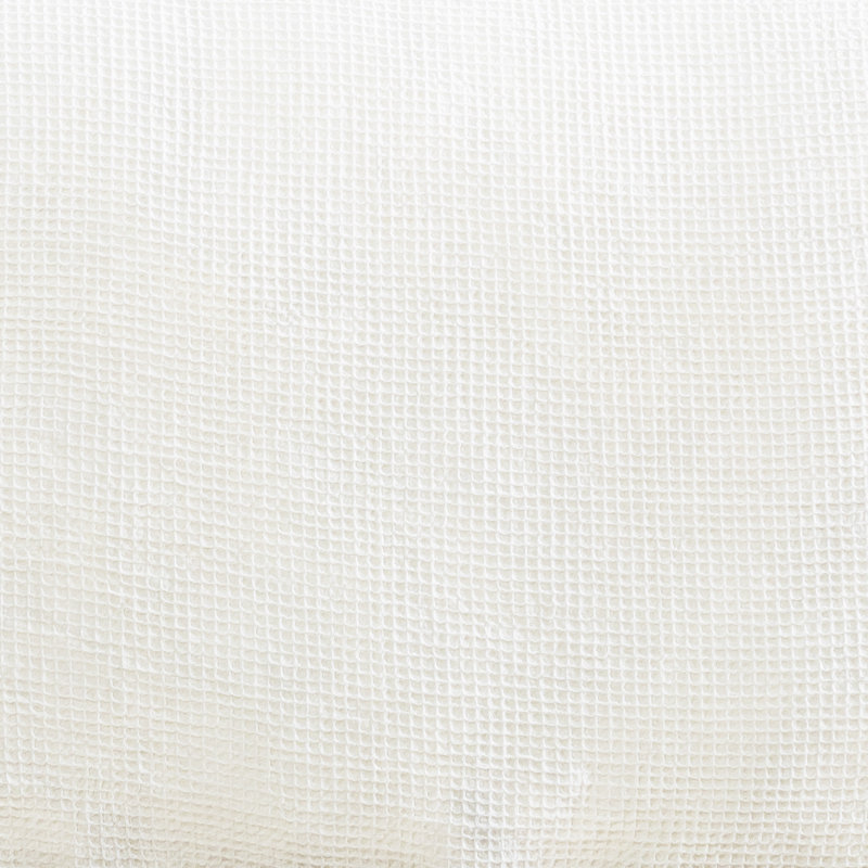 Kappa Modern & Contemporary Cotton Waffle Duvet Cover, White, King Duvet Cover + 2 King Shams