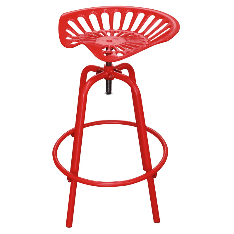 Red Tractor Seat Swivel Stool