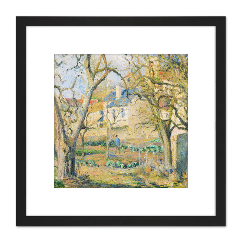 Pissarro Vegetable Garden by Camille Pissarro - Single Picture Frame Painting