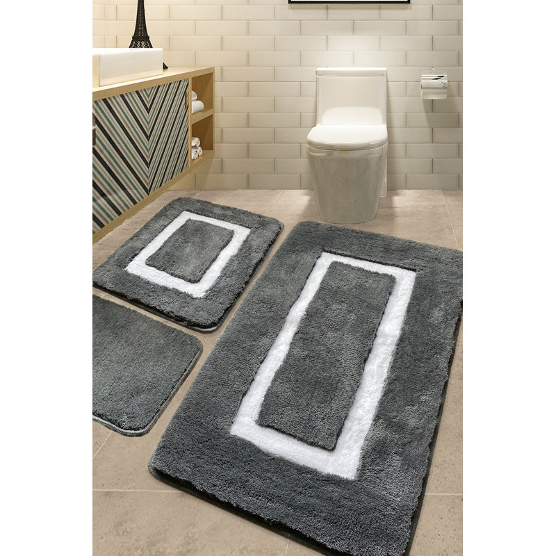 Alon Plastic / Acrylic Non-Slip Bath Mat, Grey