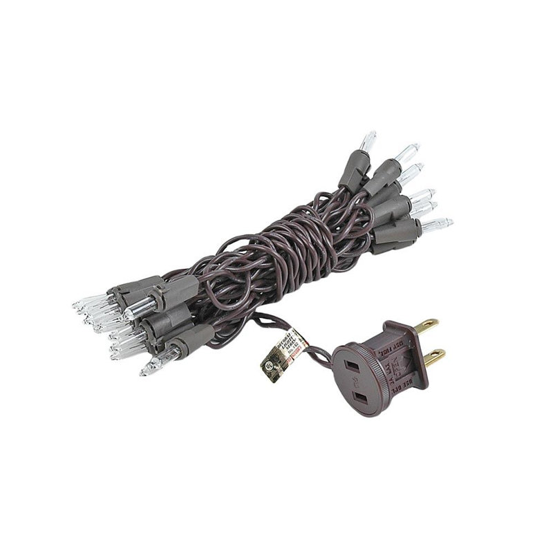 Mini-chaîne 20 ampoules pour l’extérieur 8,5' Pitman, Transparent, Brun